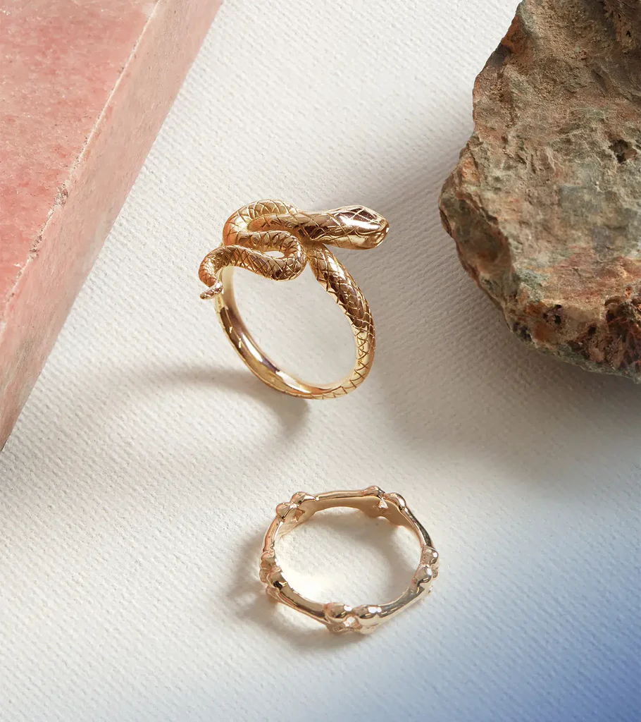 Solid Gold Serpent Ring - Image 2