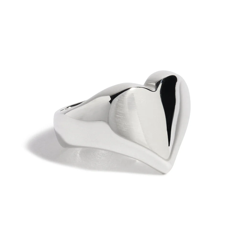Solid Heart Ring - Image 3